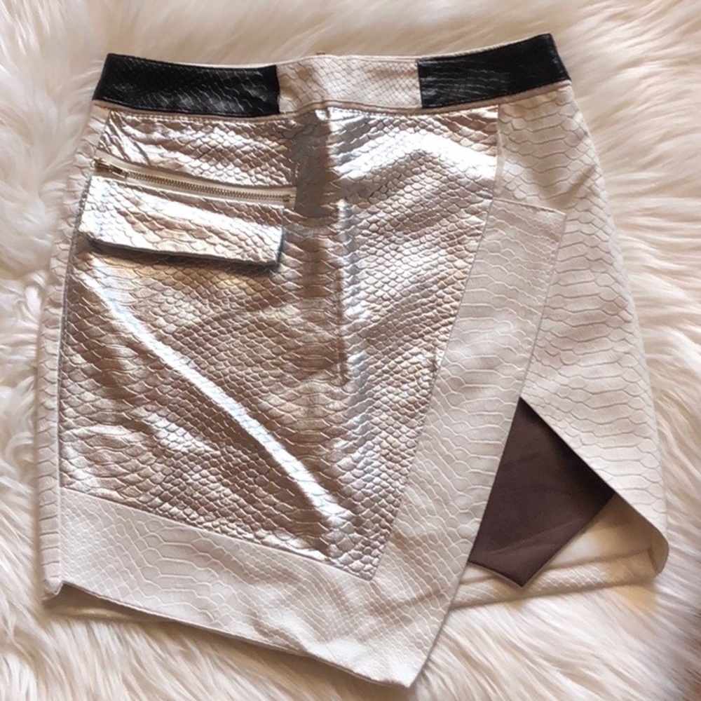 Laundry by Shelli Segal White Mini Skirt Size XXS